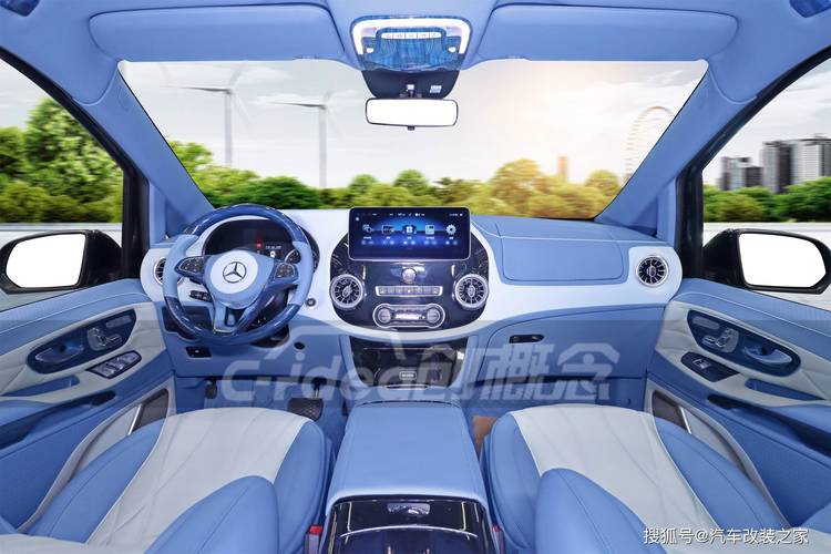 奔驰什么车内饰有蓝带灯／奔驰内饰蓝色