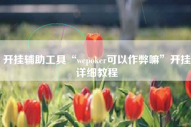 开挂辅助工具“wepoker可以作弊嘛	”开挂详细教程