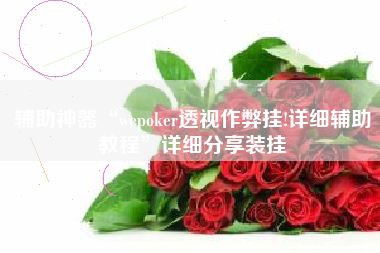 辅助神器“wepoker透视作弊挂!详细辅助教程	”详细分享装挂
